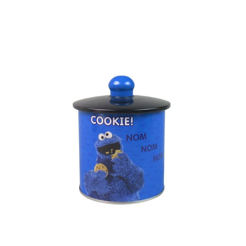 Round Tin can with handle